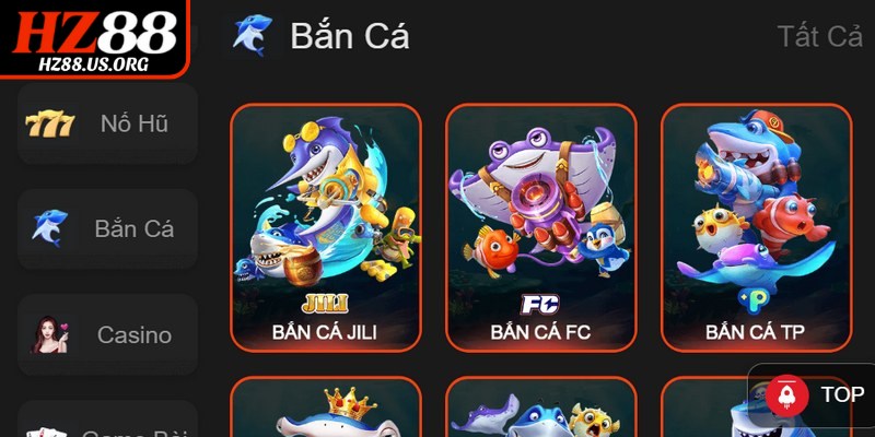 Sảnh bắn cá HZ88 được xây dựng dựa trên công nghệ hiện đại