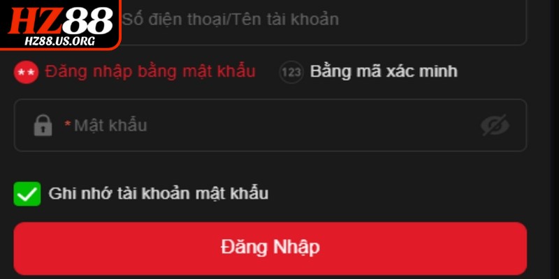 Hướng dẫn chi tiết đủ các bước đăng nhập HZ88