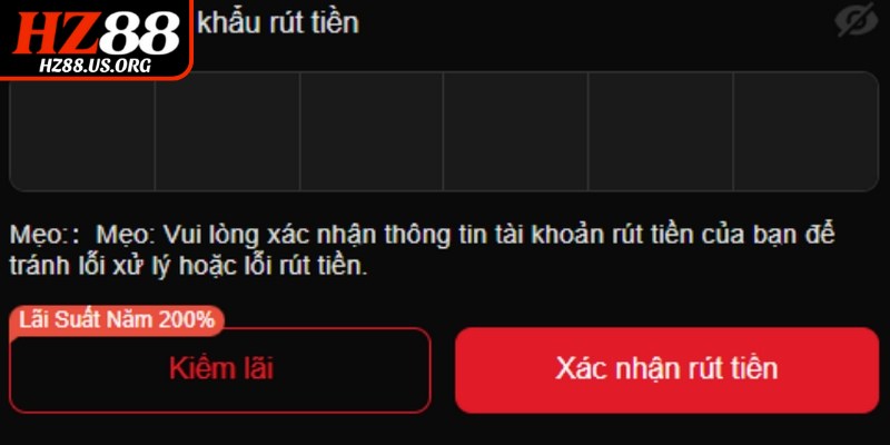 Hướng dẫn chi tiết các bước rút tiền HZ88 chuẩn